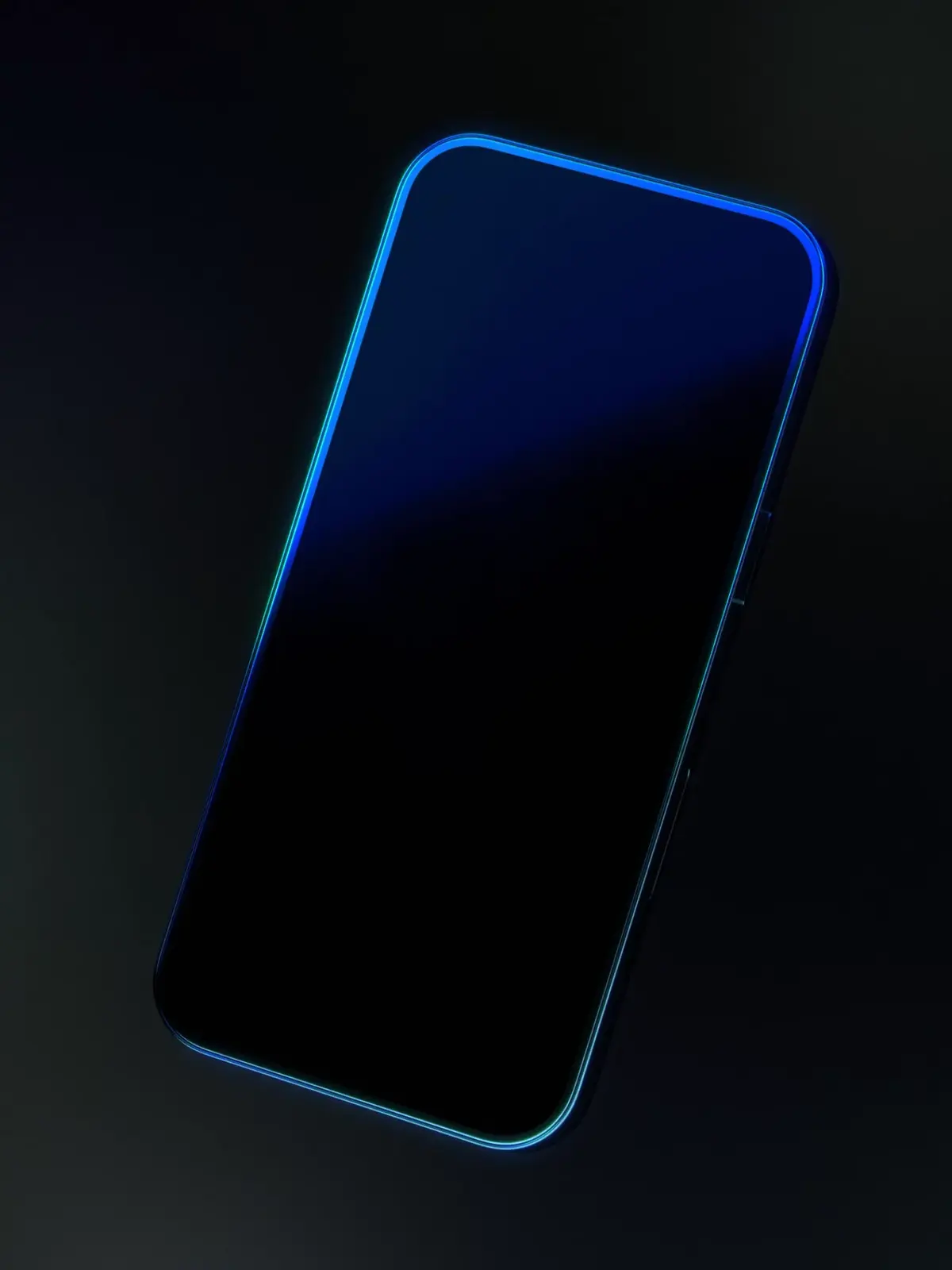 Bose sound-made-visible graphics: Blue edge-lit object