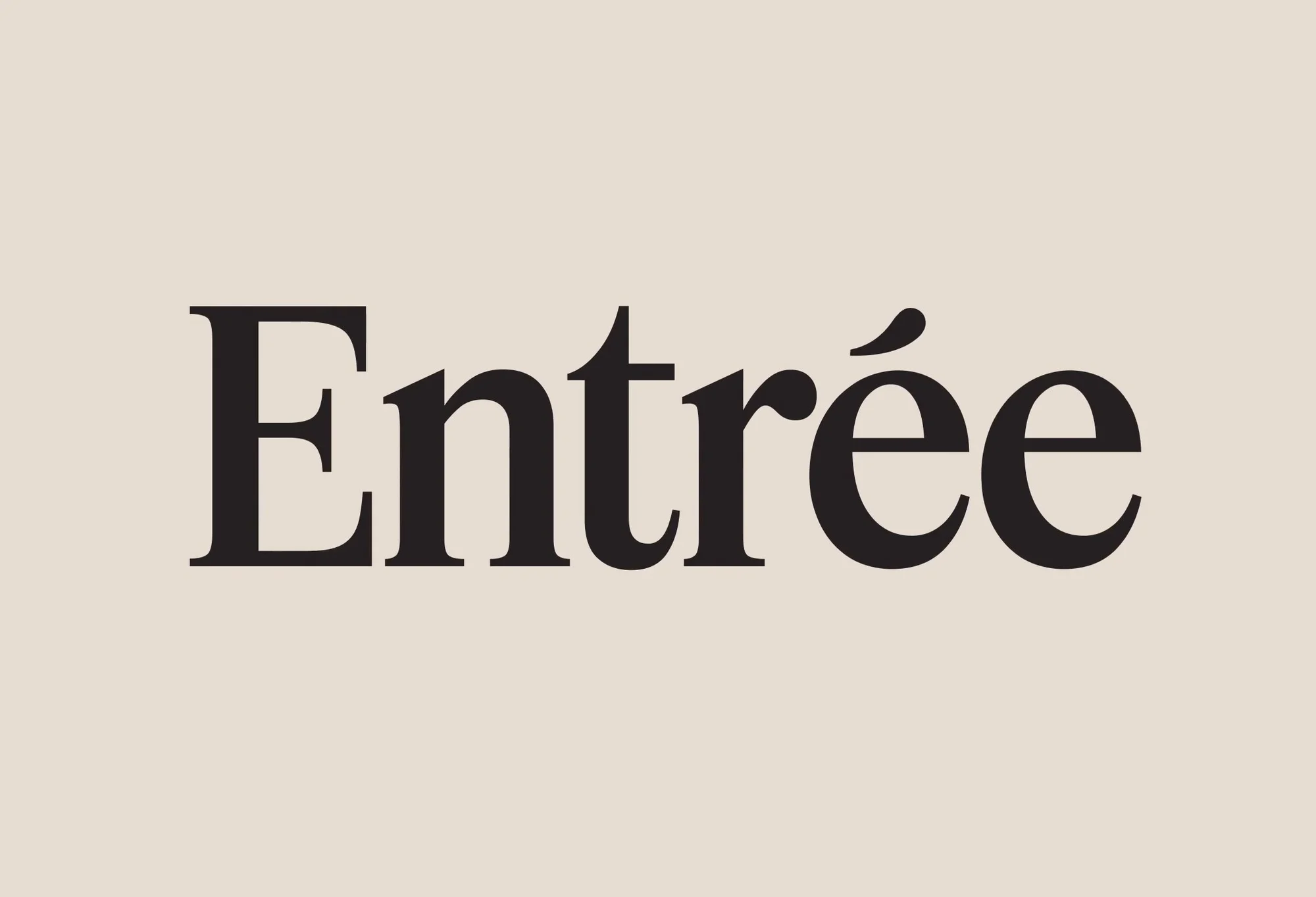 Entrée — design reference 1