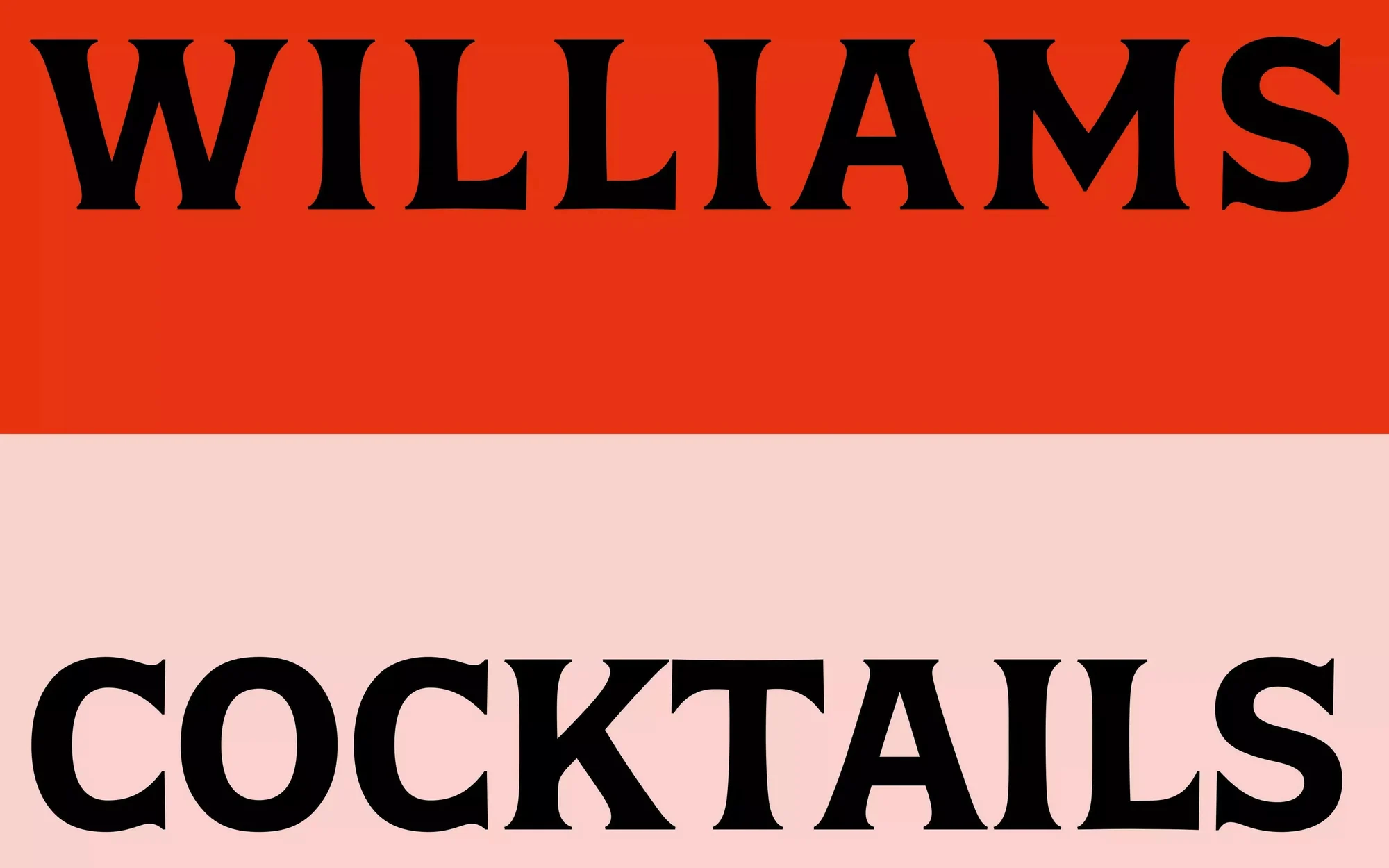 Williams Cocktails — design reference 3