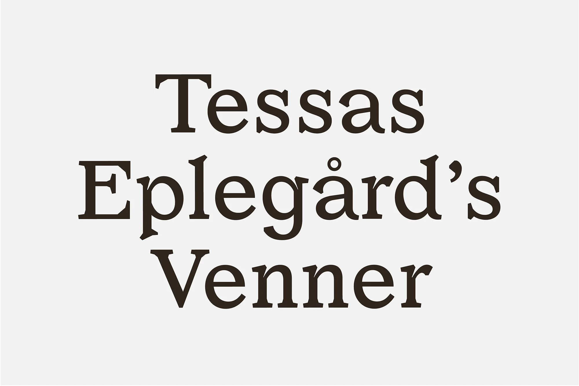 Tessas Eplegård — design reference 1
