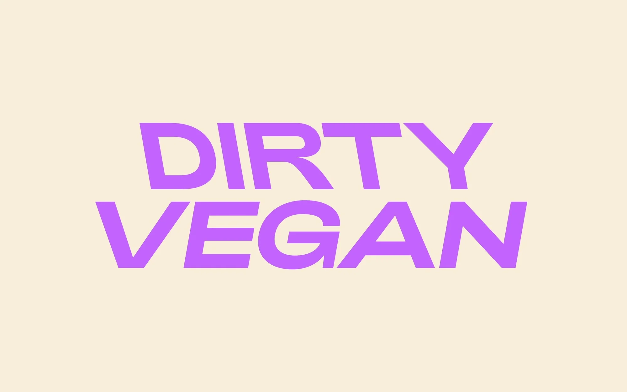 Dirty Vegan — design reference 2
