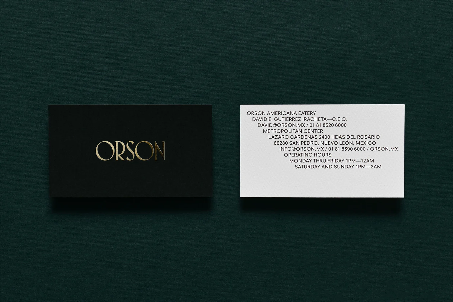 Orson Burger Kitchen — design reference 1