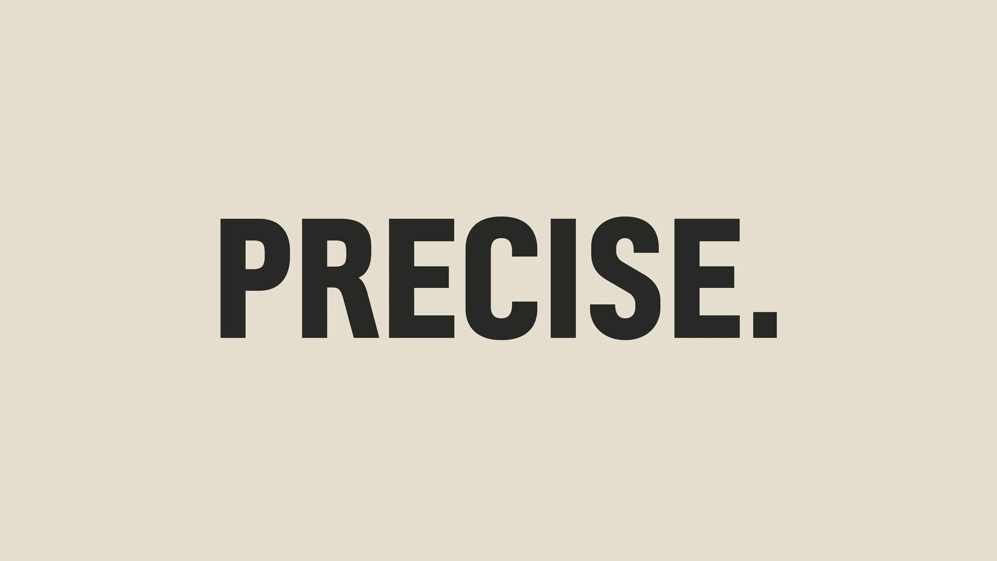 Precise — design reference 1