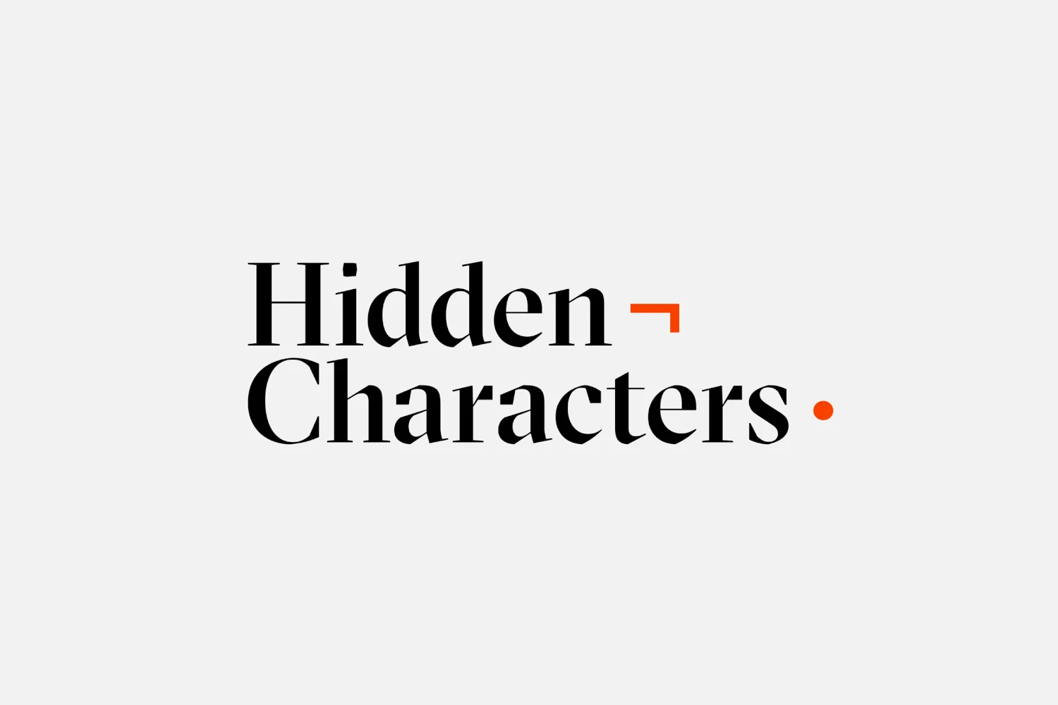 Hidden Characters — design reference 2
