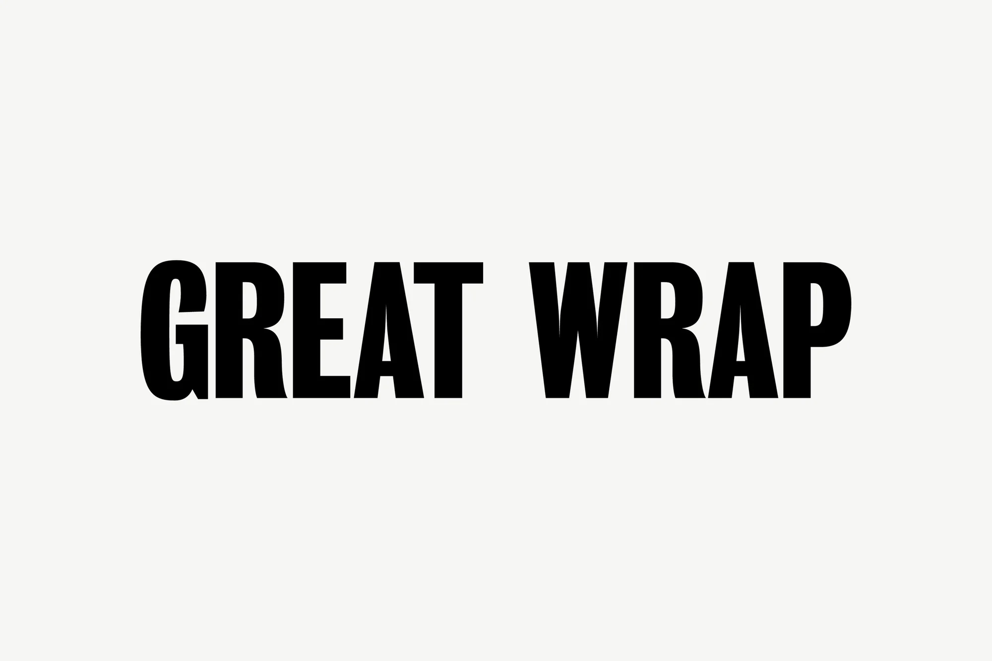 Great Wrap — design reference 1