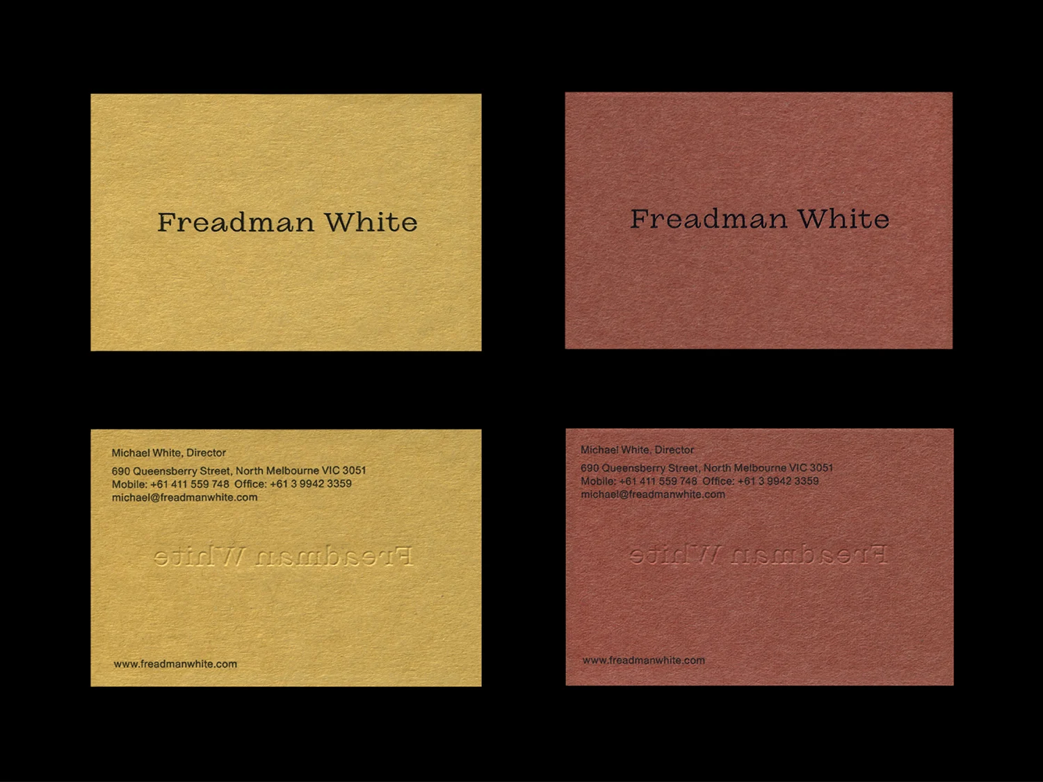 Freadman White — design reference 1