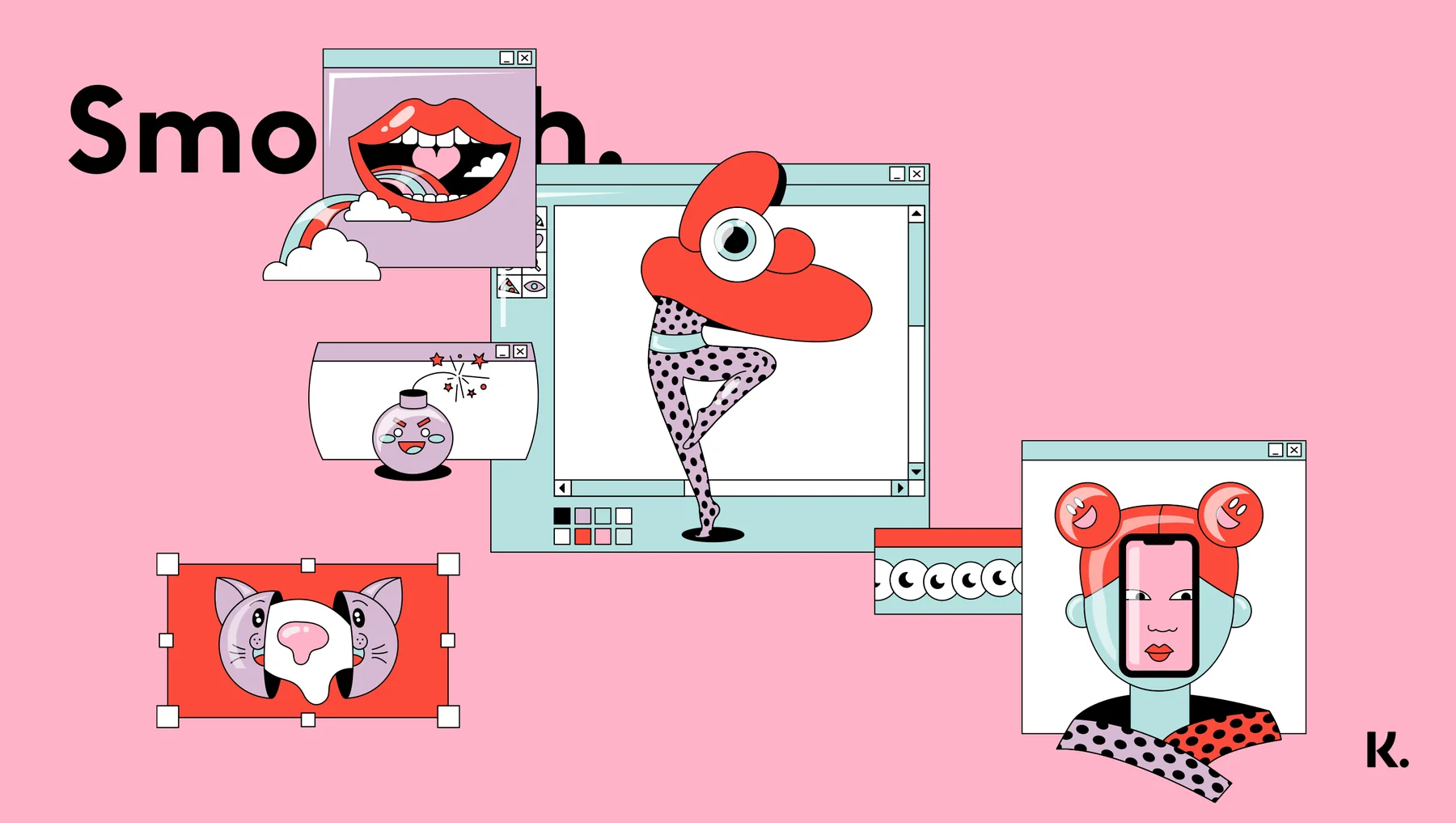 Klarna surreal desktop collage, asset 1