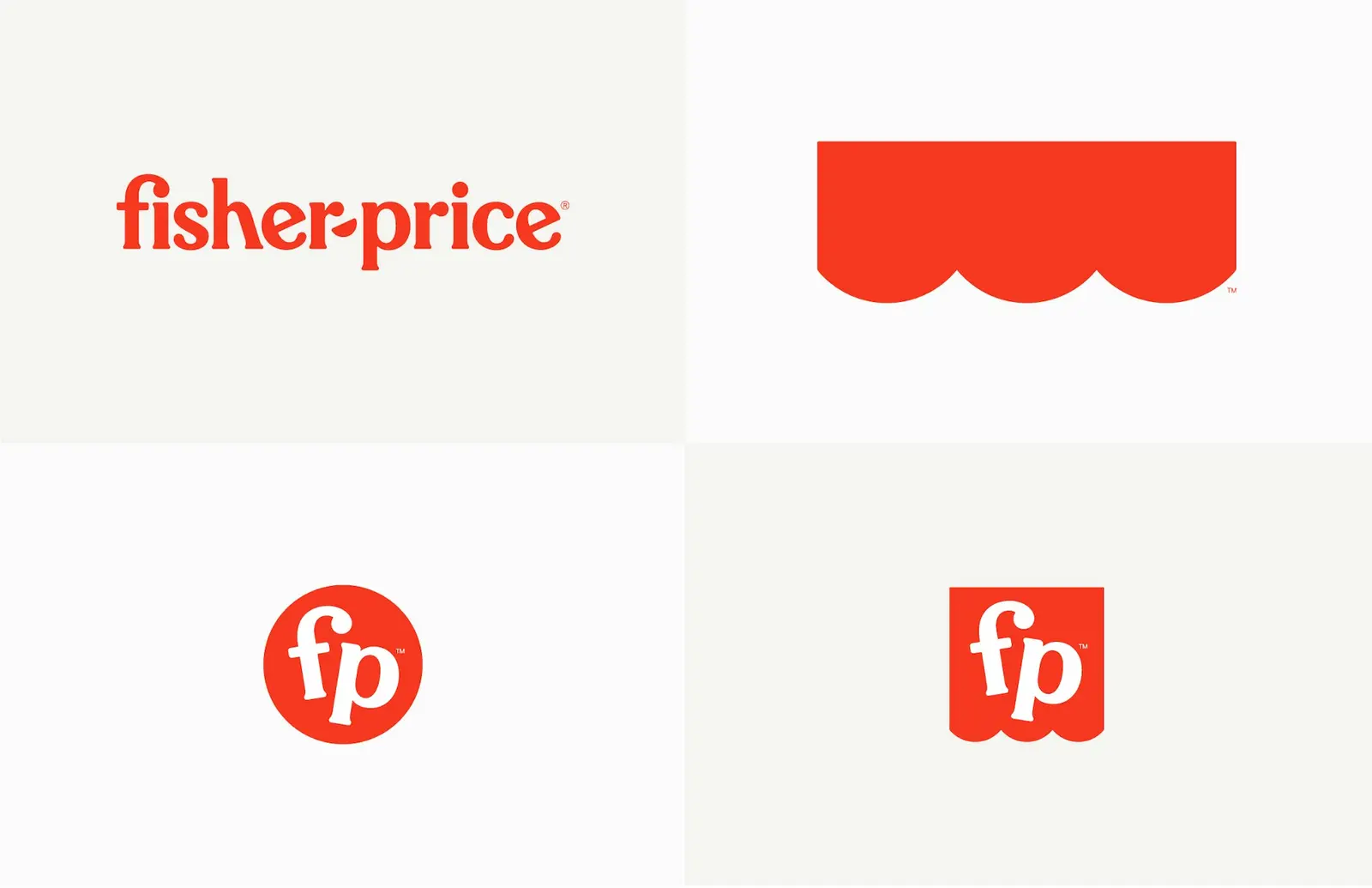 Fisher-Price logo system: Responsive mark family