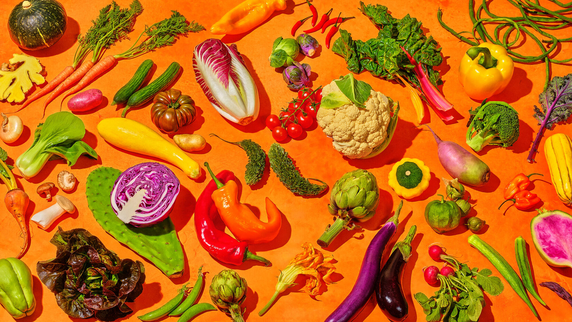 Instacart Lists campaign still-life photography: Vegetables