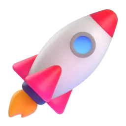 Microsoft Fluent 3D Emoji: Rocket