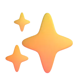 Microsoft Fluent 3D Emoji: Sparkles