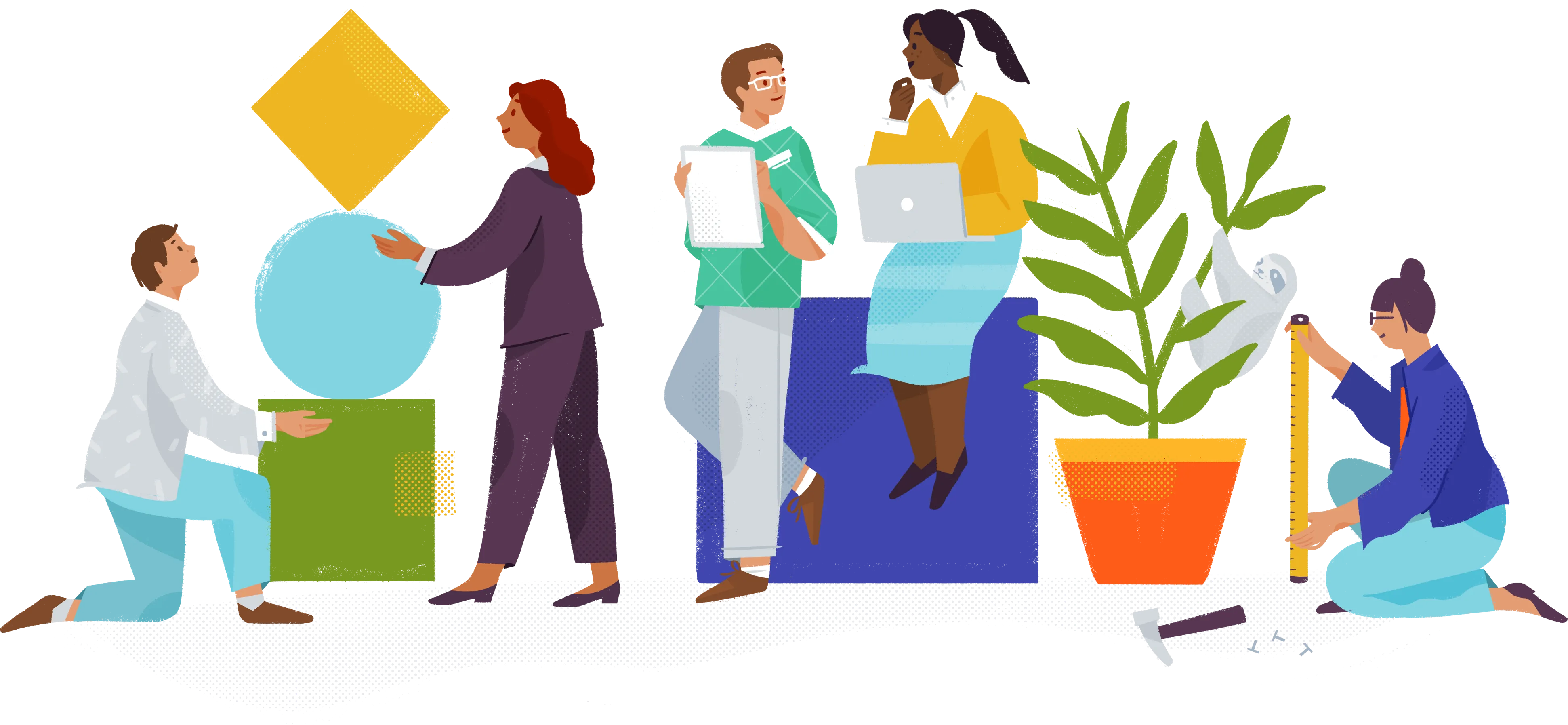 Slack hand-drawn illustration library: About page