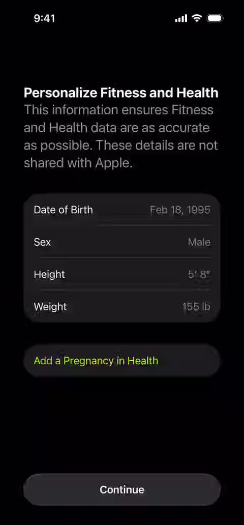 Apple Fitness UI screen 2