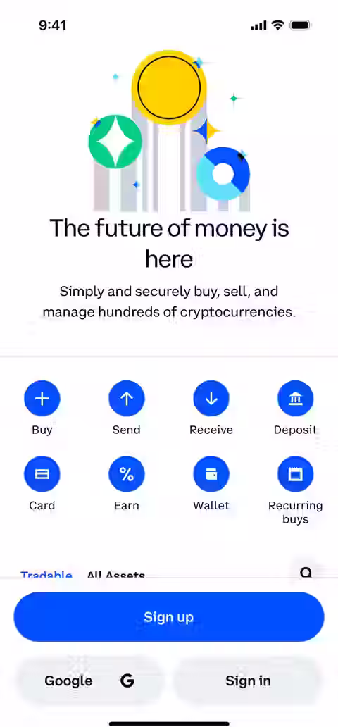 Coinbase — Sign up