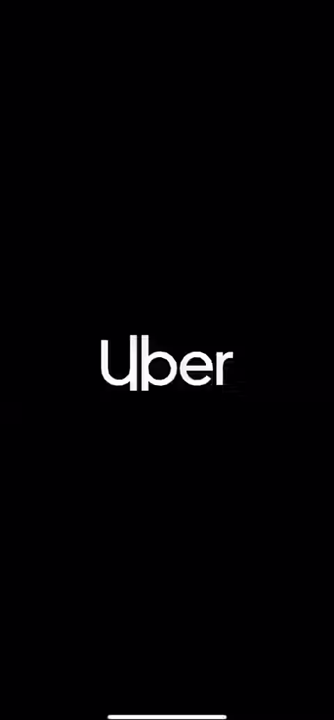 Uber UI screen 1