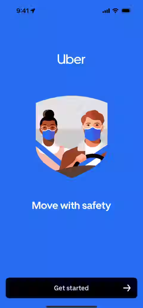 Uber UI screen 3