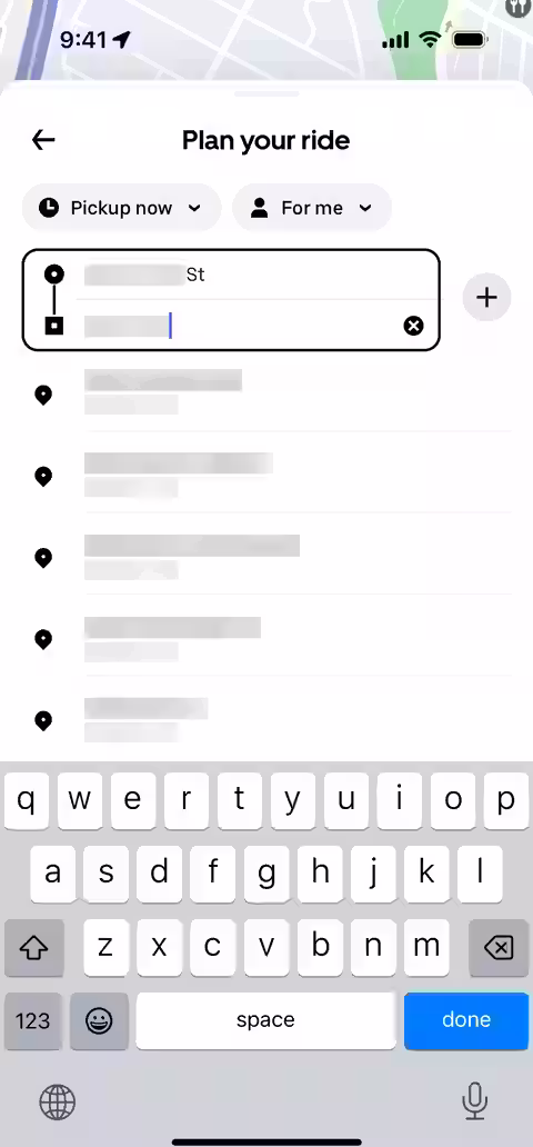 Uber — Complete a task